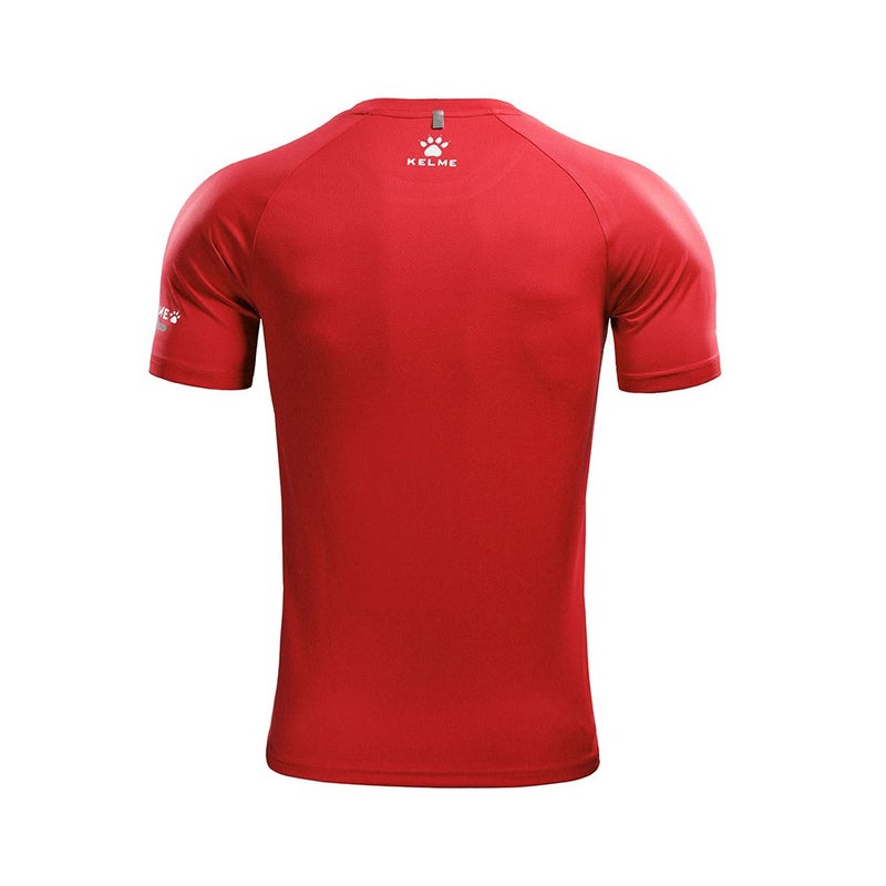 KELME Men's Running Quick Drying Short Sleeve T-Shirt (Red, Small) - Image 2
